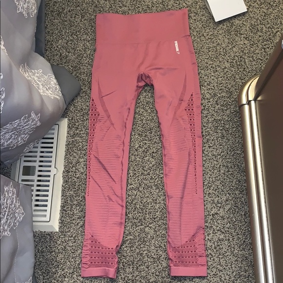 Gymshark Pants - Energy Seamless Leggings Dusty Pink